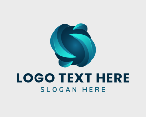 3d - 3D Cyber Sphere logo design