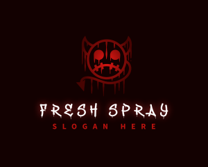 Devil Graffiti Spray Paint logo design