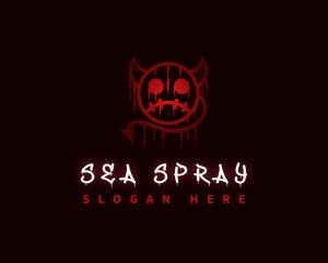 Devil Graffiti Spray Paint logo design