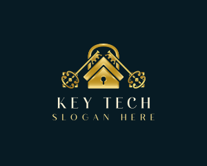 Premium House Key logo design