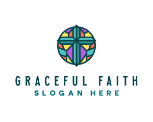 Christianity Worship Cross logo design