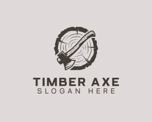 Wood Axe Woodwork logo design