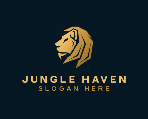 Lion Animal Mane logo design