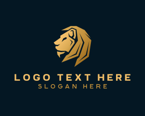 Kingdom - Lion Animal Mane logo design