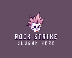 Rock Skull Punk logo design