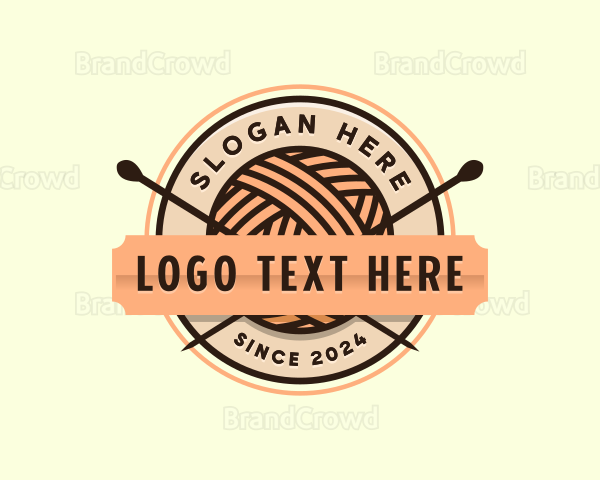 Knitting Yarn Crochet Logo