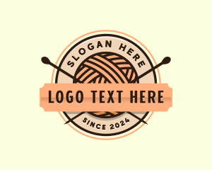 Handcrafter - Knitting Yarn Crochet logo design