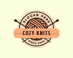 Knitting Yarn Crochet logo design