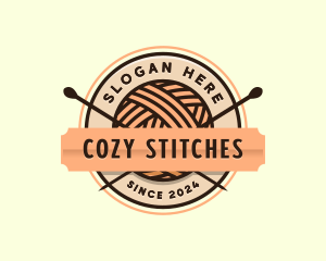 Knitting Yarn Crochet logo design