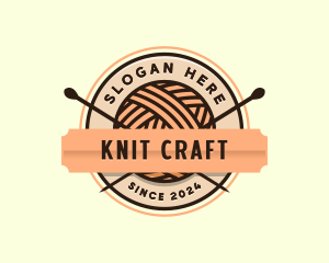 Knitting Yarn Crochet logo design