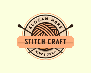 Knitting Yarn Crochet logo design