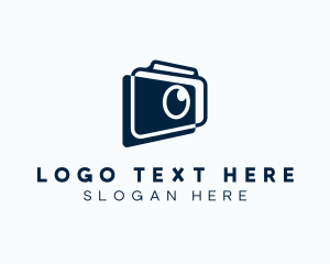 Vlog - DSLR Camera Photographer logo design