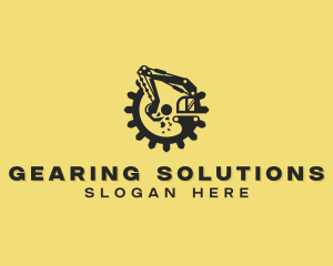 Excavator Gear Construction logo design