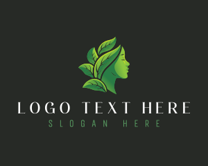 Leaf Woman Wellness Logo