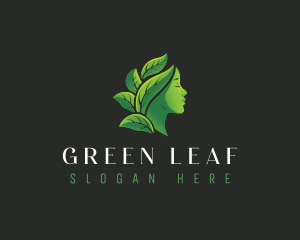 Leaf Woman Wellness logo design