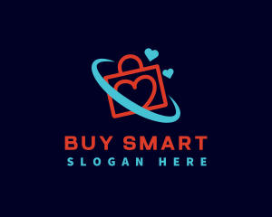 Purchase - Heart Bag Shopping logo design