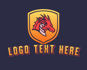 Draco - Red Dragon Esports Gaming logo design