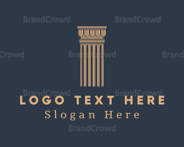 Elegant Legal Column Logo