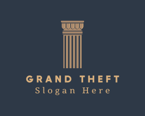 Justice - Elegant Legal Column logo design