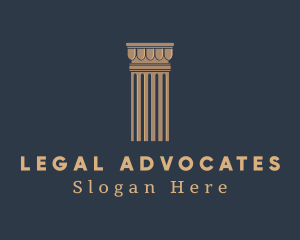 Elegant Legal Column logo design