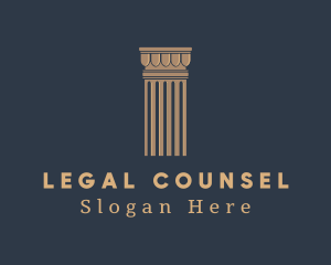 Elegant Legal Column logo design