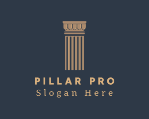 Elegant Legal Column logo design