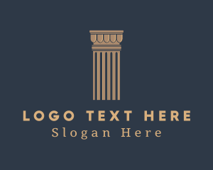 Solicitor - Elegant Legal Column logo design