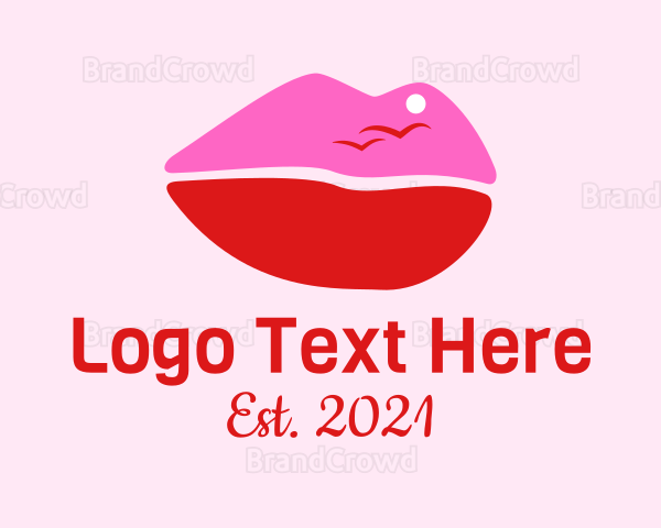 Summer Lips Makeup Logo