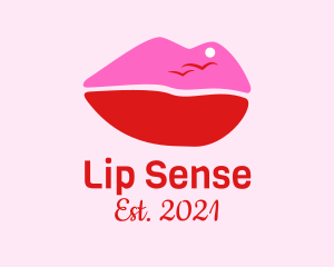 Summer Lips Makeup  logo design