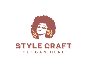 Floral Beauty Hairstyle logo design