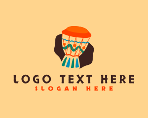 Tribal - African Djembe Drum logo design