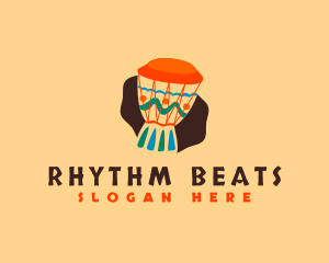 Djembe - African Djembe Drum logo design