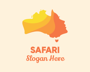 Map - Australian Beauty Face logo design