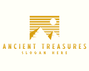 Ancient Pyramid Tourist logo design