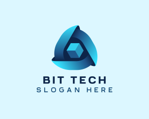 Triangle Cube Tech logo design