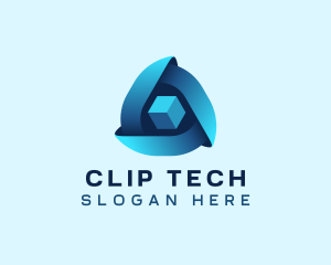 Triangle Cube Tech logo design