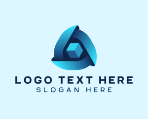 Online - Triangle Cube Tech logo design