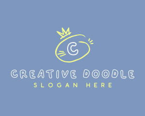 Doodle Cute Handwriting logo design