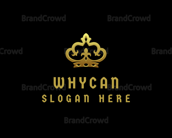 Queen Monarch Crown Logo