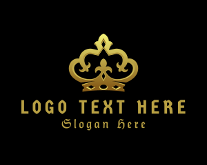 Queen Monarch Crown Logo