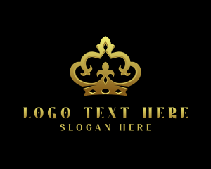 High End - Royal Monarch Crown logo design