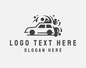 Rideshare - Vehicle Car Cleaning logo design