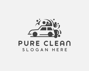 Vehicle Cleaning Drive Thru logo design