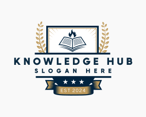 Education Knowledge Academy Training logo design