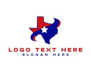 Political - Texas Political Government logo design