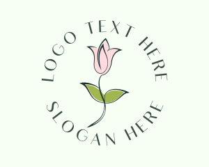 Florist - Pink Beauty Flower logo design