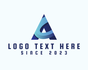 Typography - Generic App Letter A logo design