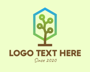 Eco - Forest Tree Plant logo design