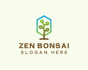 Bonsai - Forest Tree Plant logo design