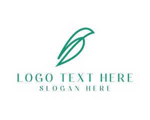 Pigeon - Leaf Plant Gardening logo design
